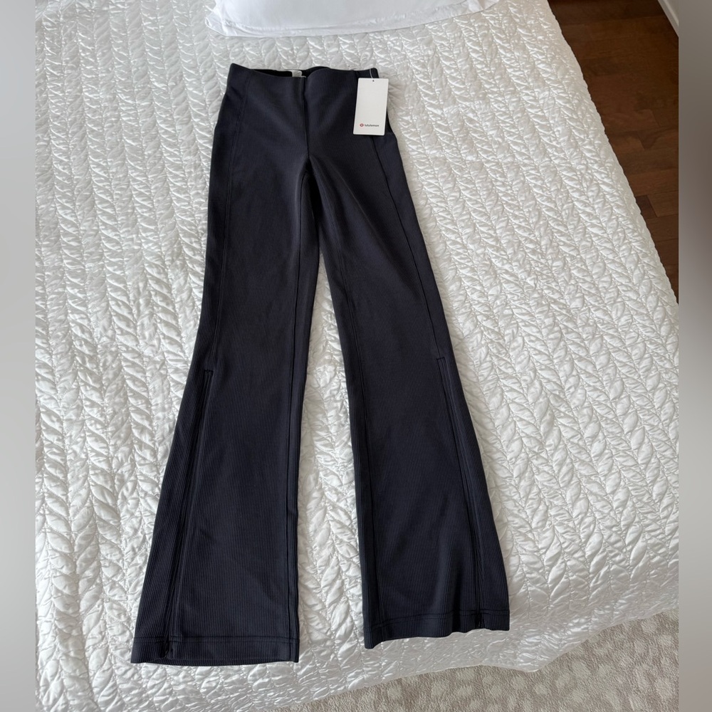 lululemon athletica Black Flared High-Waist Pants